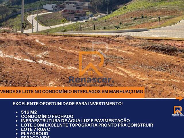 #rn118 - Terreno em condomínio para Venda em Manhuaçu - MG - 1