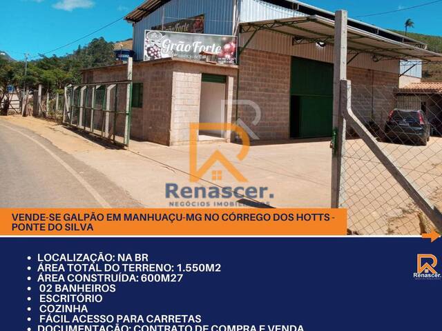 #rn122 - Galpão para Venda em Manhuaçu - MG - 1