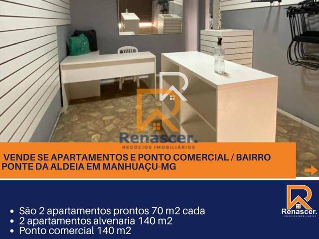 #rn163 - Apartamento para Venda em Manhuaçu - MG - 1